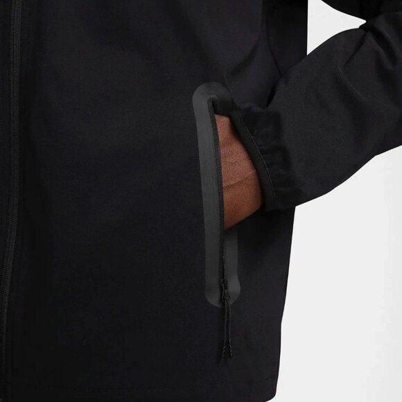 Nike Tech Woven Full Zip Men's Hooded Jacket Black Sz L Large MRSP $130 - Picture 9 of 9